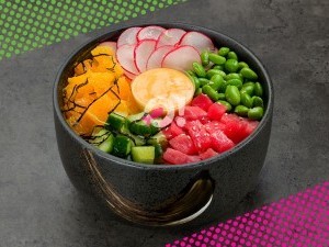 Поке с тунцом и киноа Поке с тунцом и киноа